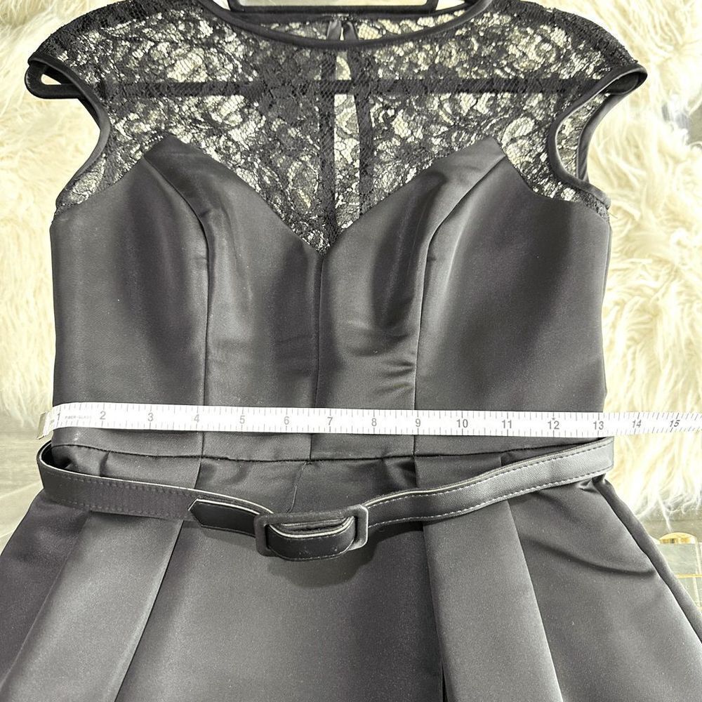 THEIA Lace Pattern Mini Dress - Picture 4 of 13